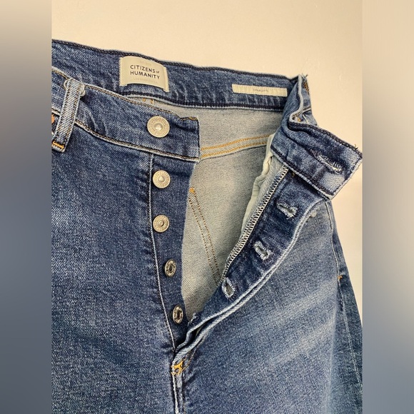 Citizens of Humanity Charlotte High Rise Straight Jeans - Picture 7 of 12